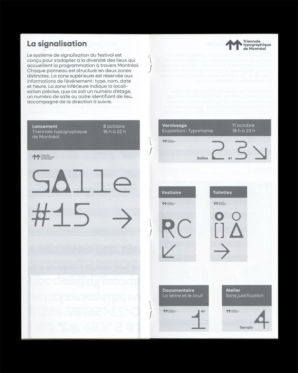 Triennale Typographique de Montréal, guide de normes — planche 5