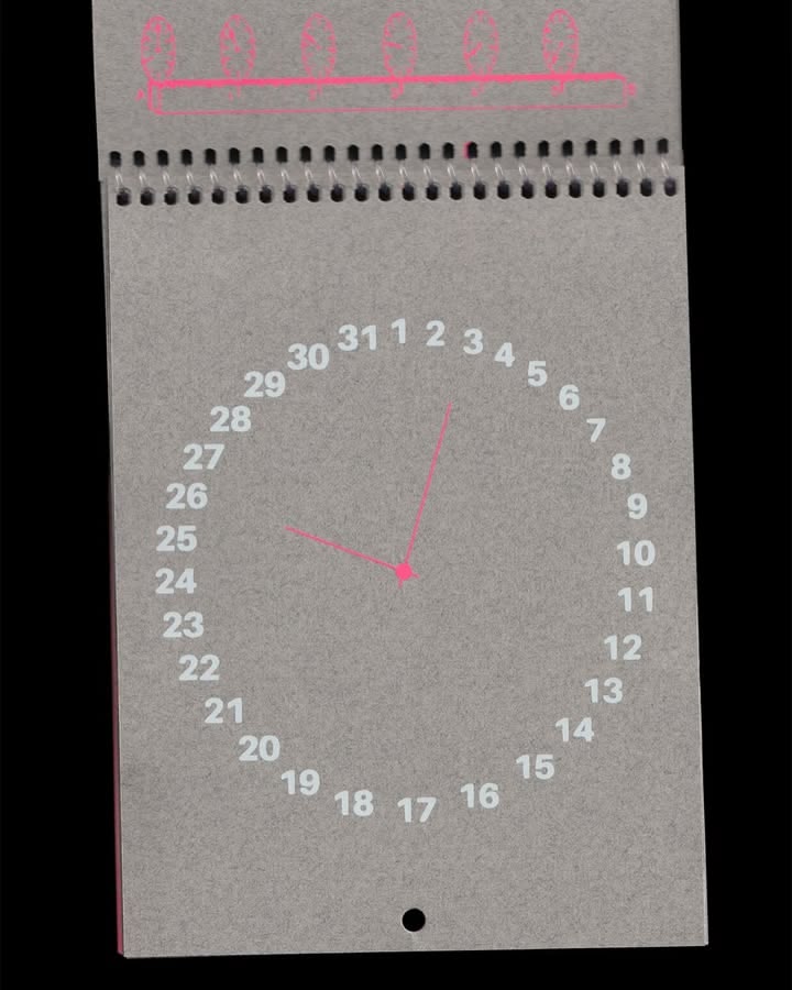 Anti-calendrier, Sérigraphie, 2025