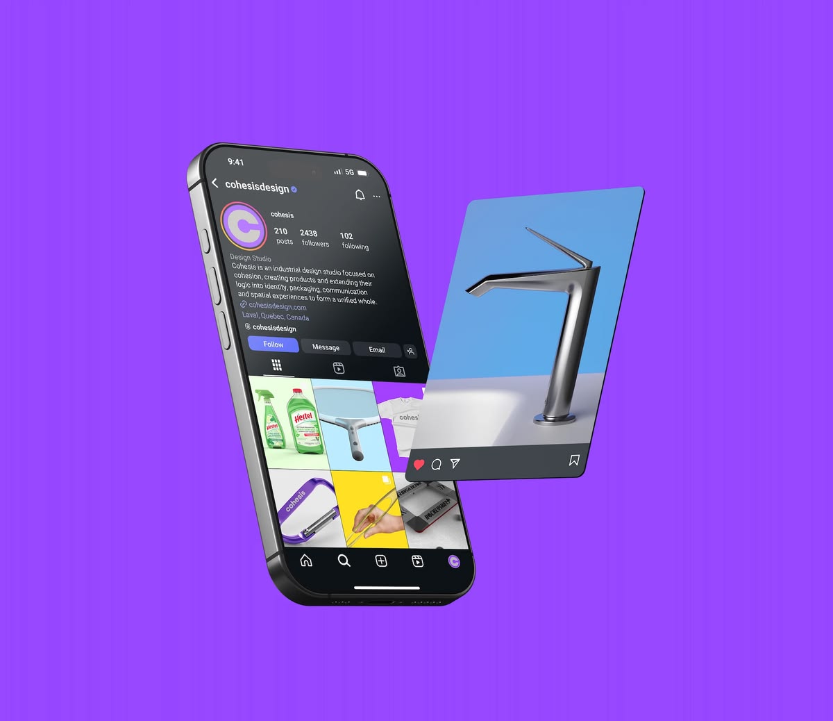 Cohesis, application de la marque