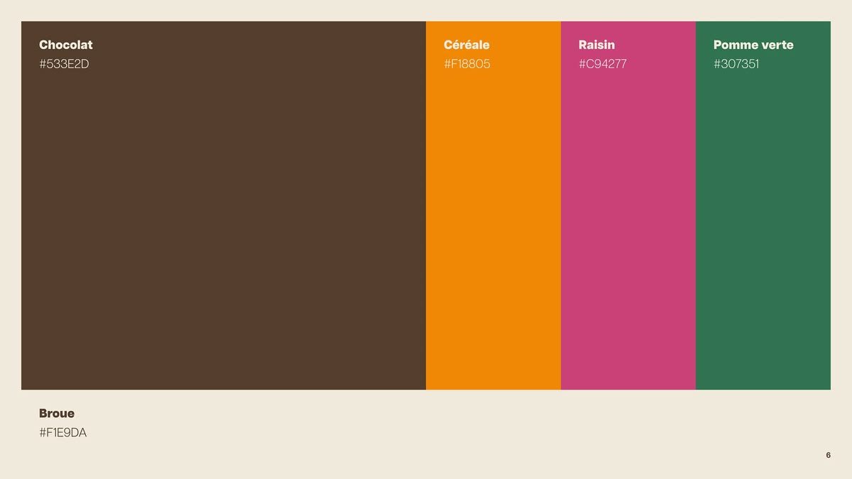 Vices et Versa, palette de couleurs